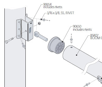 Kit  Gooseneck plug, Laser®/ ILCA